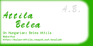 attila belea business card